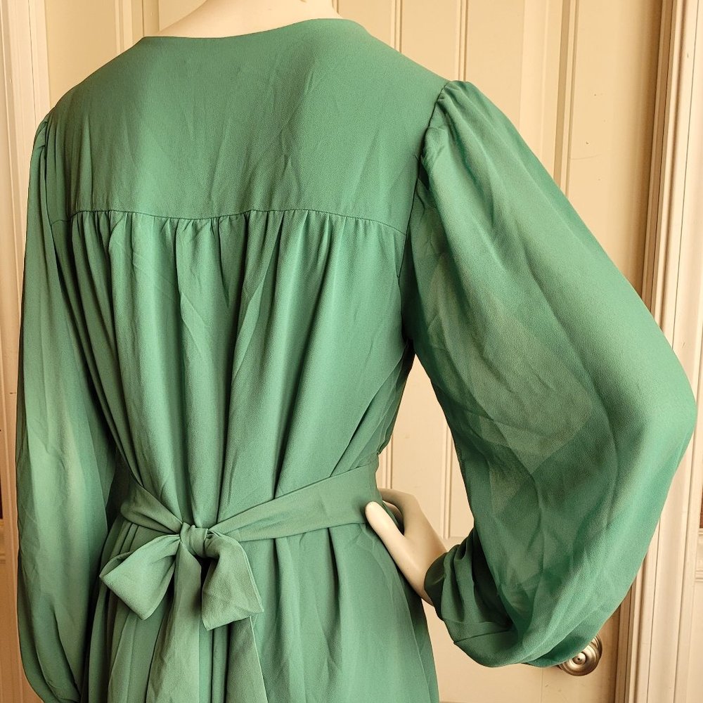 H&M Green Spring Dress Small - Picture 4 of 9